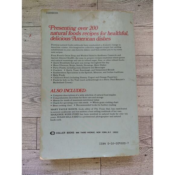 The Deaf Smith Country Cookbook : Natural Foods for Family Kitchens - 1977 Vtg - Picture 5 of 13